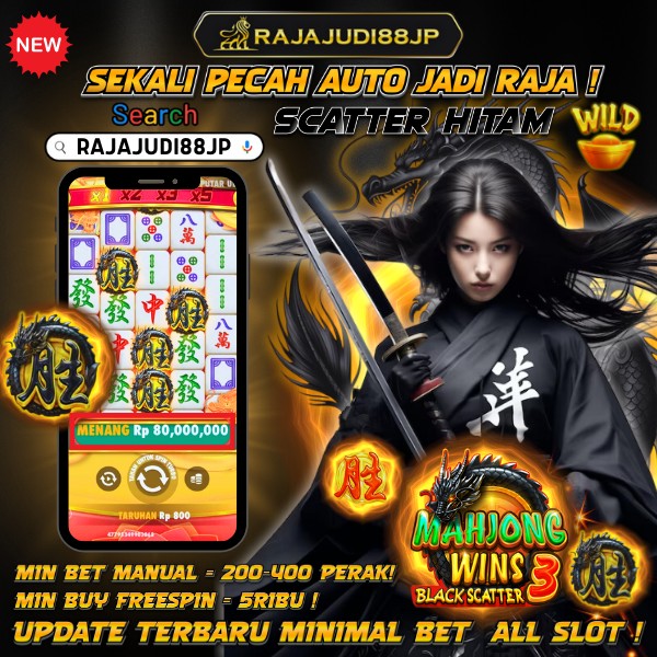 RAJAJUDI88: Platform Penyedia Scatter Hitam Mahjong Ways 1, 2 & 3 Pasti Gacor